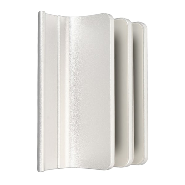 Vertikalt Laptopställ 2 Fack Anodiserad Aluminiumlegering Justerbar Utrymmesbesparande Laptop Hållare för 16 till 60 mm Tjock PC Silverfärg