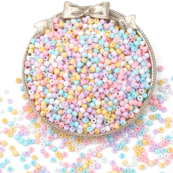 Seed beads - 2mm - 2000st - Macarons Glass MultiColor 2000st MultiColor 2000st