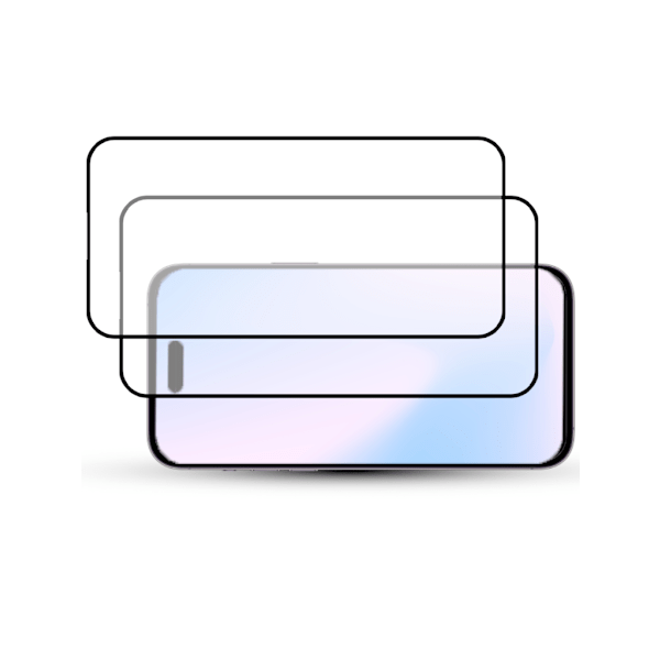 2-Pack IPHONE 15 Skärmskydd - Härdat Glas 9H - Super kvalitet 3D