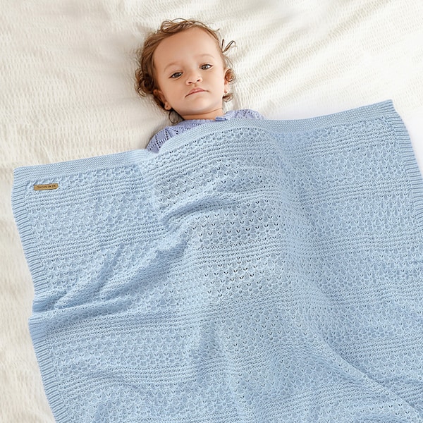 Spädbarnsfilt för känslig hud, vänlig, andningsbar multifunktionell babyfilt med elasticitet, perfekt present till nyfödda
