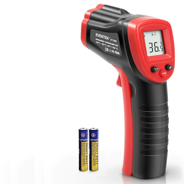 Infraröd Termometer, Valbar F Eller C för Enkel Temperaturkonvertering Mellan Celsius Och Fahrenheit