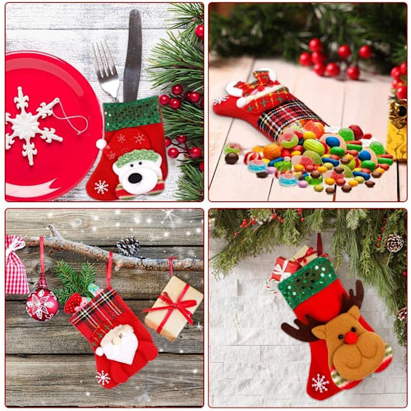 Förtjusande Miniatyr Julglädje, 3D Applikationsdesign Ger Charm Till Varje Julgran, Perfekta Julklappar, Non-Woven Tyg Säkerställer Hållbarhet Och