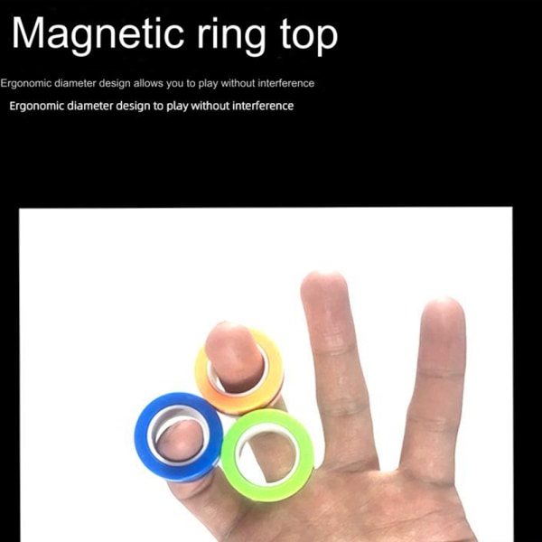 Magnetiska fingerringar storlek