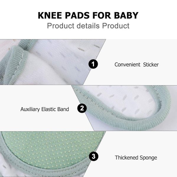 Babyskydd för krypande knäskydd för baby justerbart skydd för småbarn
