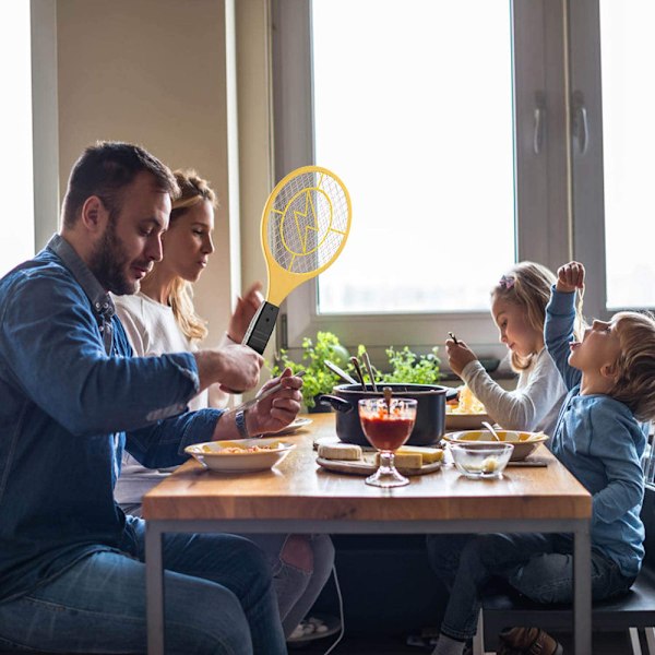 Innovativ Elektrisk Insektsdödare Racket, Portabel Design För Inomhus & Utomhus, Effektiv Myggkontroll, Lättviktig Och Portabel, Trippel-lager