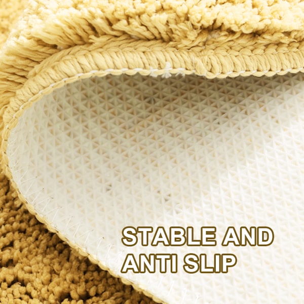 Söt tecknad citronmönstrad halkfri badrumsmatta, snabbtorkande absorberande tuftad duschmatta för sovrumsdörr badrum (mikrofiber)