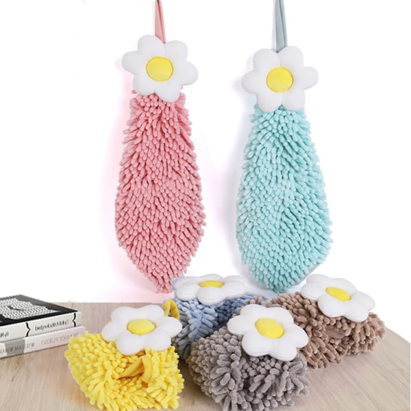 Chenille Handduk, Superb Absorberande Mikrofiber Snabbtorkande Söt Djurdesign Dekorativa Handdukar, Plyschbolldesign För Kontor Kök Sovrum