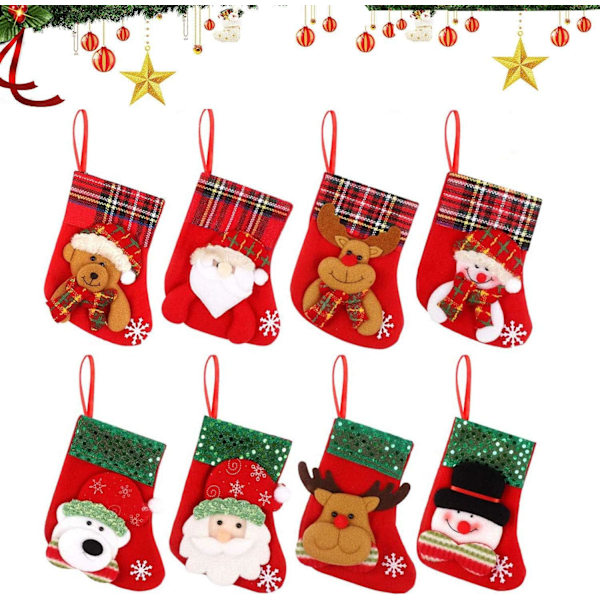 Förtjusande Miniatyr Julglädje, 3D Applikationsdesign Ger Charm Till Varje Julgran, Perfekta Julklappar, Non-Woven Tyg Säkerställer Hållbarhet Och