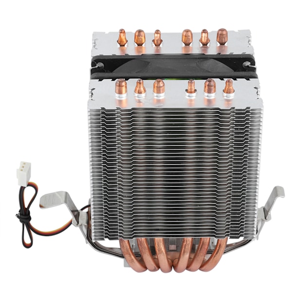 Dator CPU-fläkt Kylare Kylfläns 6 Värmerör För Intel LGA 1156/1155/1150/775
