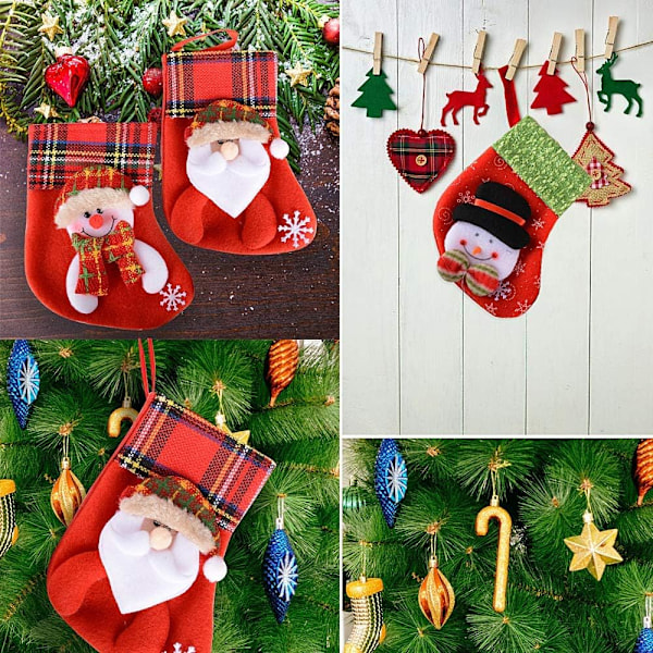 Förtjusande Miniatyr Julglädje, 3D Applikationsdesign Ger Charm Till Varje Julgran, Perfekta Julklappar, Non-Woven Tyg Säkerställer Hållbarhet Och
