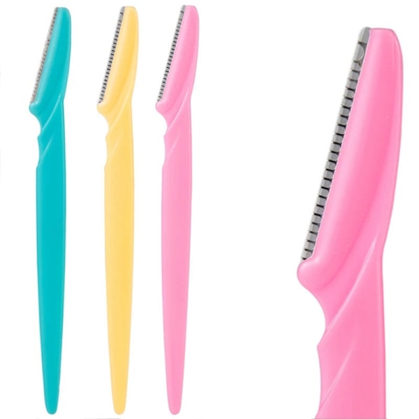 Ögonbrynskniv - Skäggkniv i 3-pack MultiColor 3st MultiColor 3st