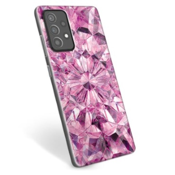 Samsung Galaxy A52 5G, Galaxy A52s TPU-Skal - Rosa Kristall Rosa