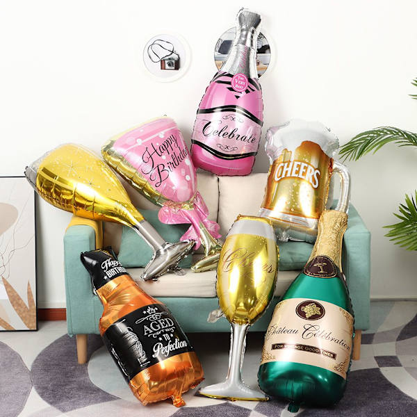 Helium Ballon Champagne Goblet Ballon STYLE3 STYLE3 style3