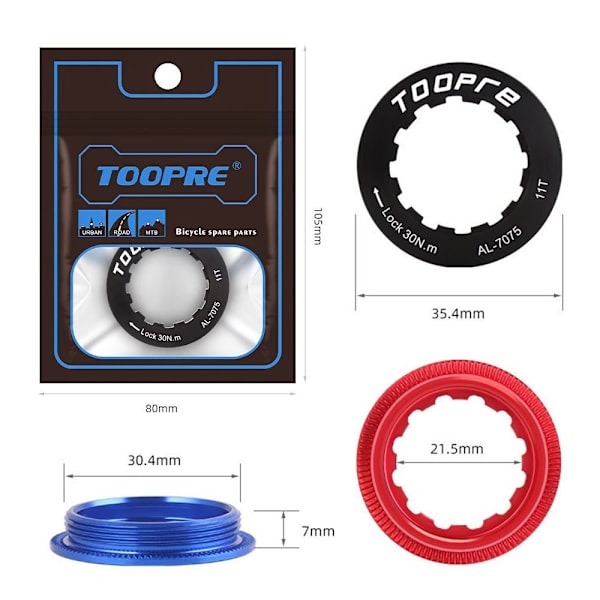 Freewheel Protection Låsering BLÅ Blue