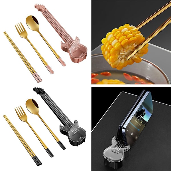 3st Bestickset Ätpinnar Set BLÅ blue