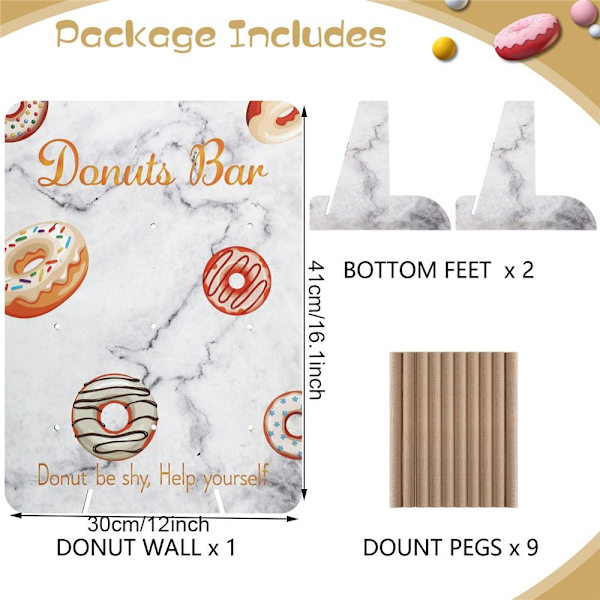 Donut Väggställ Donut Rack VIT White