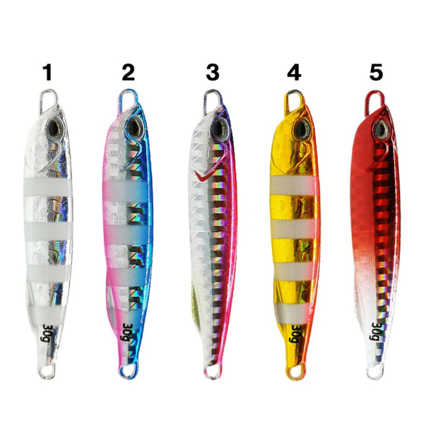 2kpl Metal Fishing Lure kaksoiskoukku Jig Bait 3 3 3
