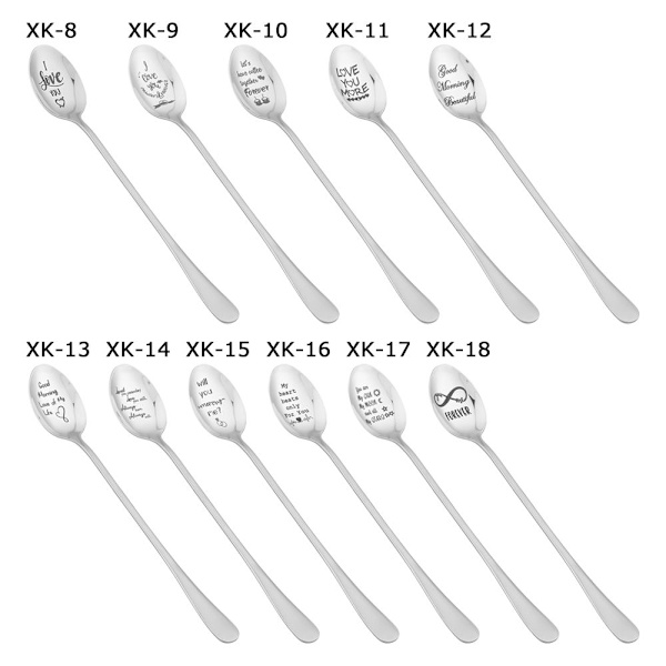 Graveret ske kaffeskeer XK-17 XK-17 XK-17