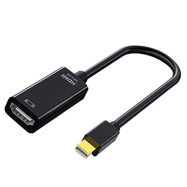 Mini DP Till HDMI Adapter Displayport Konverterkabel SVART Black