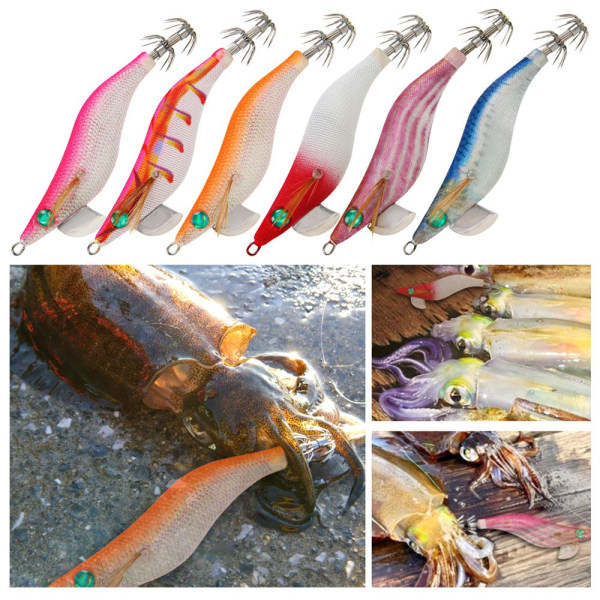 kudos Squid Hook Octopus Bait COLOR E COLOR E Color E