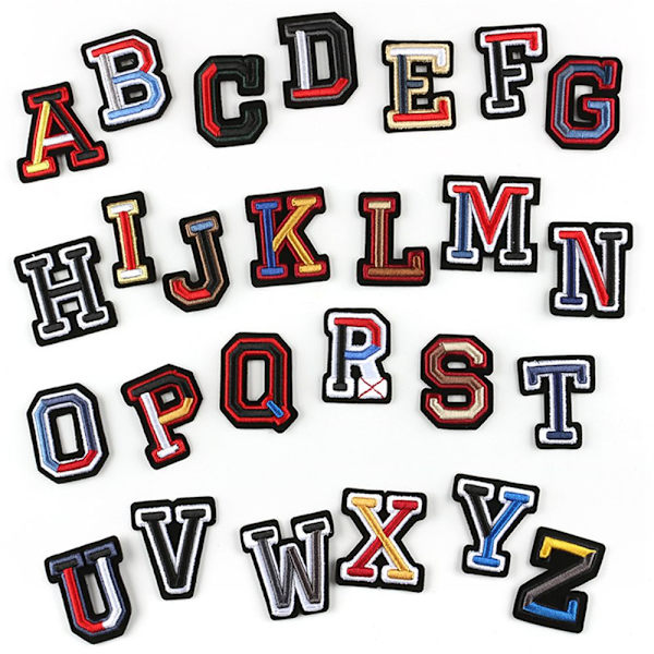 Alfabet Patch Bogstaver Patches J J J