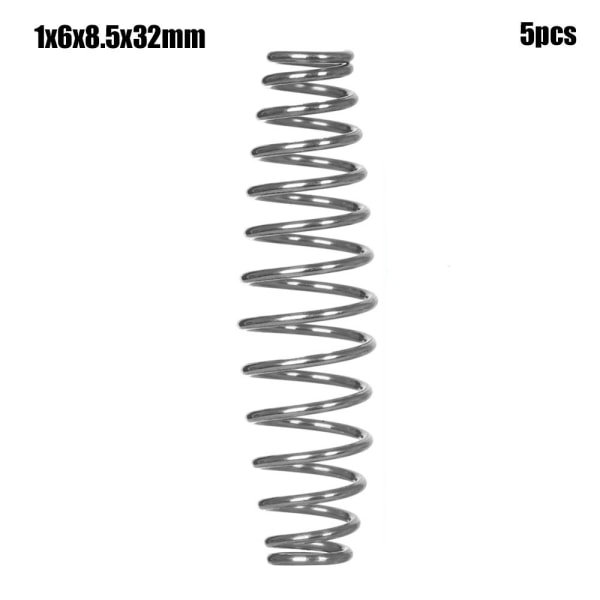 5st Kompressionsfjäder Trädgårdsfjädrar 1X6X8.5X32MM 1x6x8.5x32mm