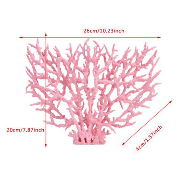 Simulerad Coral Artificiell Coral PINK L L Pink L-L