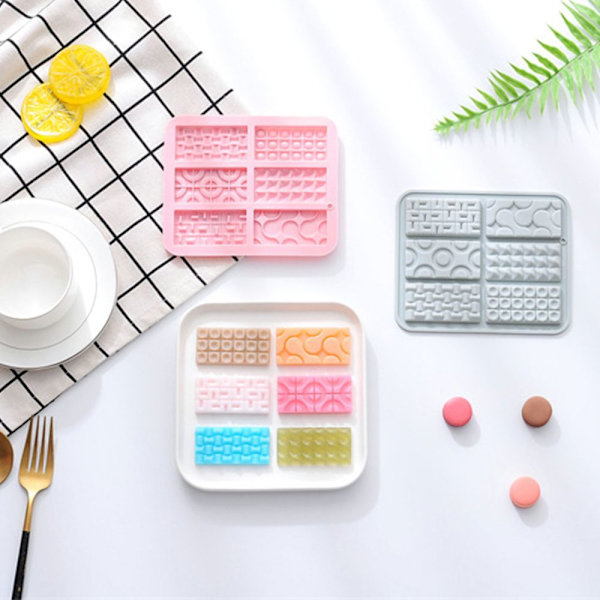 Vohveli silikonimuotti mould MOLD STYLE 1 STYLE 1 pink style 1-style 1