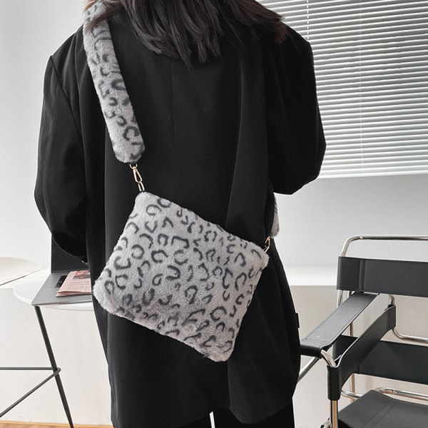 Skuldervesker Messenger Bag GUL LEOPARD