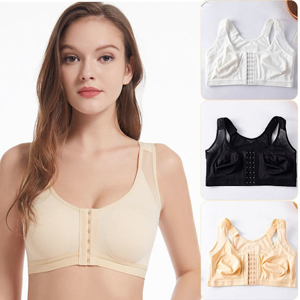 Frontstängd BH Push Up BH VIT S white S