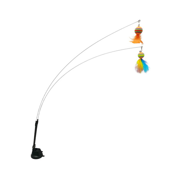 Pet Cat Teaser Toys Simulation Feather Ball 3 3 3