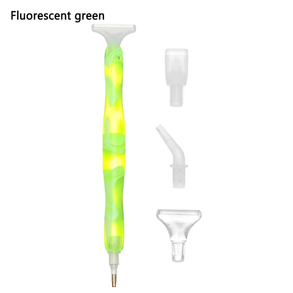 Resin Diamond Maling Pen Point Drill Pen FLUORESCENT GRØN fluorescent green