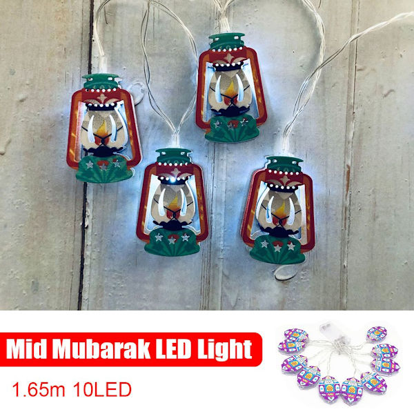 1,65 m 10LED LED String Light Ramadan Lantern STIL 3 STIL 3 Style 3