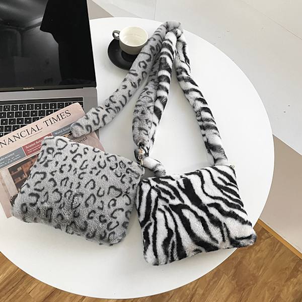 Skuldervesker Messenger Bag GUL LEOPARD