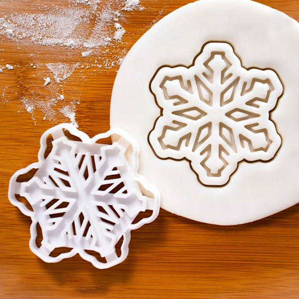 4 kpl Cookie Embosser Mold Biscuit Mold Christmas Snowflake