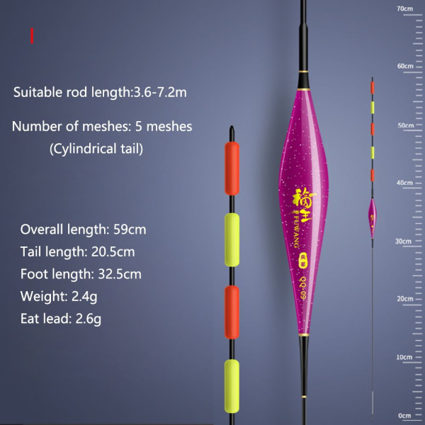 Fiskeflottor Blyfri Vertical Float QQ Q