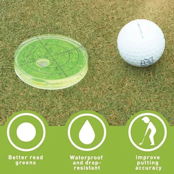 Cirkulär Bubble Level Reader Round Bubble Vattenpass GRÖN green