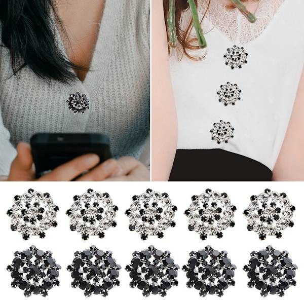 10 st/ set metall strass knappar skjorta knappar 10 st-A 10 st-A 10pcs-A