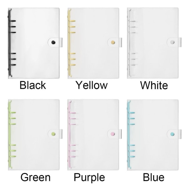 Gennemsigtige mapper Indbindingslommer SORT A5 A5 black A5-A5