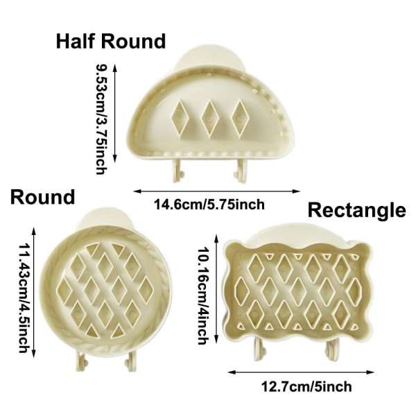 Taikinapuristin Pocket Pie Molds PYÖRÄINEN round