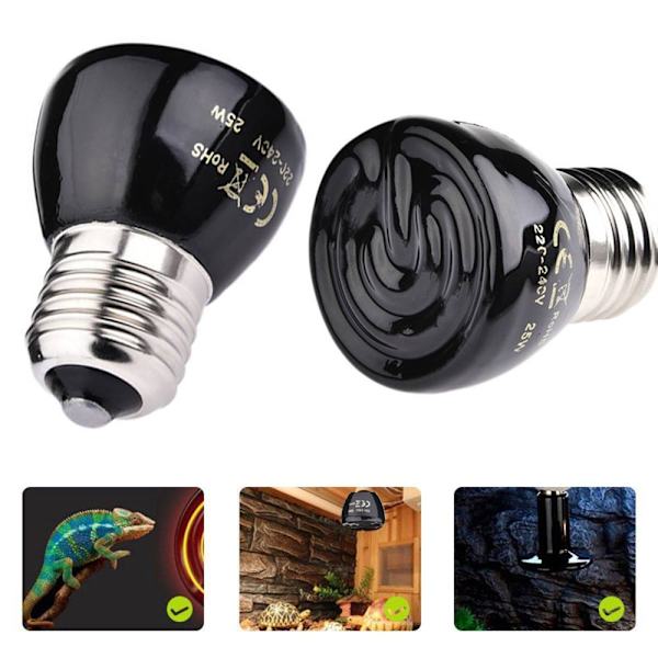 Reptil Pære Varmelampe Brooder Light 110V 100W