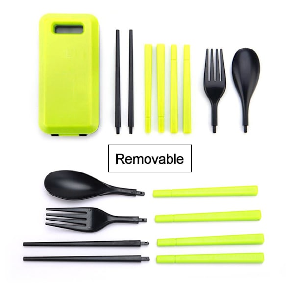 Kokoontaitettava astiasto Set VIHREÄ Green