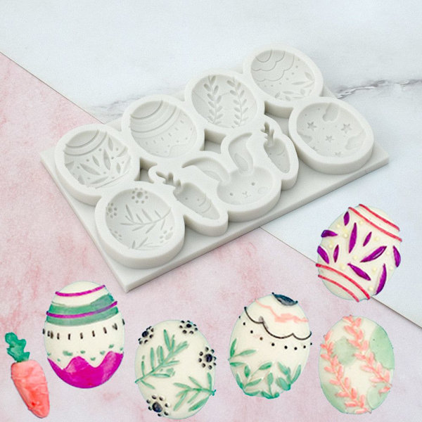 Fondantform påskeegg silikonform A A A