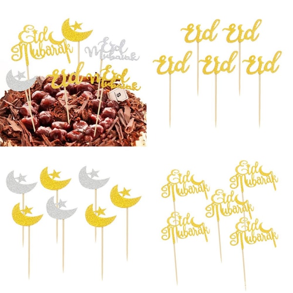 Eid Cake Decor Cupcake Toppers 3 3 3