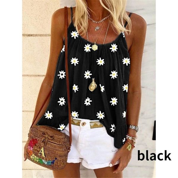 Sommertop skjorte swingvest SORT M black M