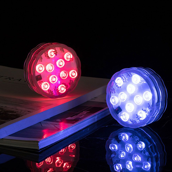 Dykbare LED-lys Undervandsnatlamper 4 LAMPE 2 4 Lamp 2 controller