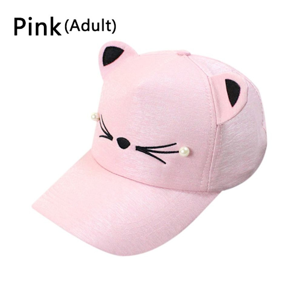 Cat Ear Hat Peak Cap PINK ADULT ADULT Pink Adult-Adult