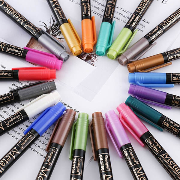 12 Stk Maling Marker Kunst Skrive Markers Glasvæg