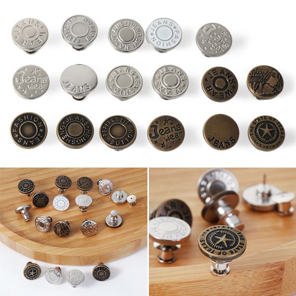 1/4 kpl säädettävät napit metalliset niittipainikkeet 2-4 kpl 2-4pcs