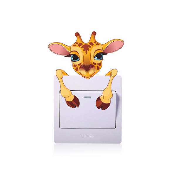 1 PC Switch Tarra Seinätarra Sarjakuva eläin DEER deer